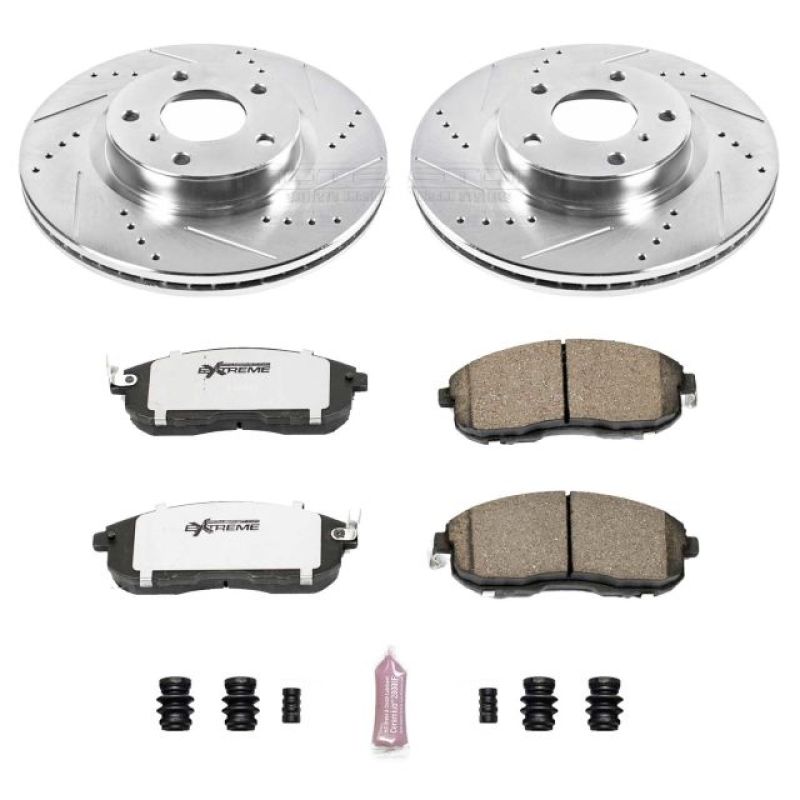 Power Stop 03-05 Infiniti G35 Front Z26 Street Warrior Brake Kit Brake Kits - Performance D&S PowerStop