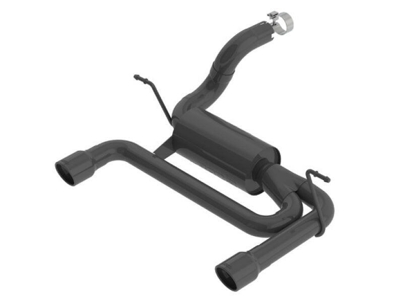 Borla 2018 Jeep Wrangler JL/JLU 3.6L 2DR/4DR ATAK SS Axle Back Black Coated Exhaust w/3.5in Tips Axle Back Borla