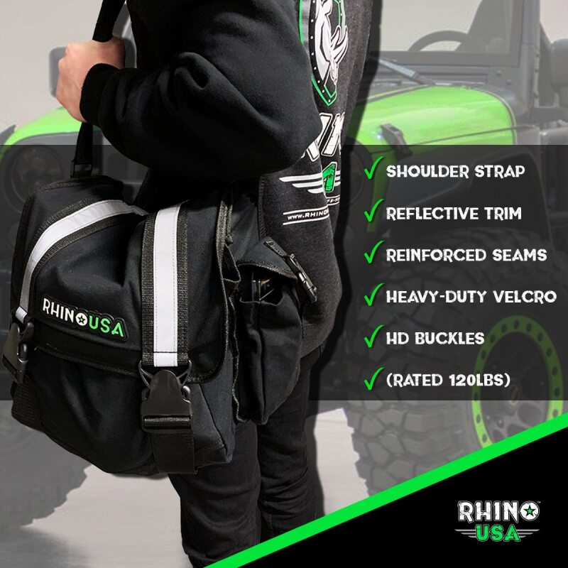 Rhino USA Ultimate Recovery Gear Storage Bag (Black) Tool Storage Rhino USA