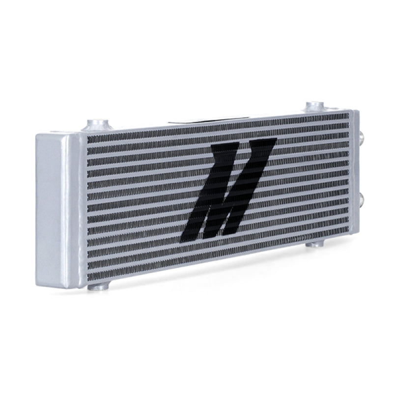 Mishimoto Universal Large Bar and Plate Dual Pass Silver Oil Cooler Oil Coolers Mishimoto