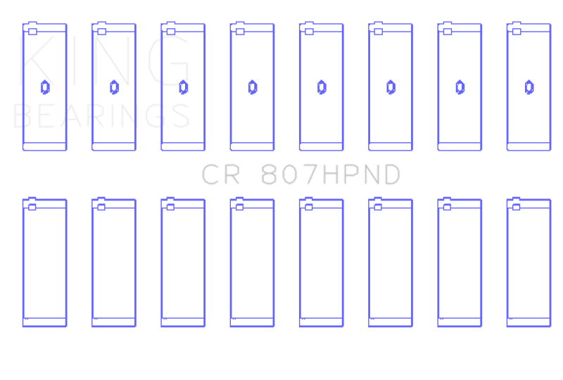 King Engine Bearings Chevy LS1 / LS6 (Size 001) Performance Rod Bearing Set Bearings King Engine Bearings