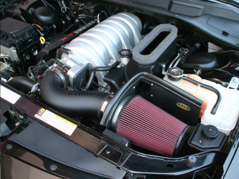 Airaid 06-10 Dodge Charger / 08 Magnum SRT8 6.1L Hemi CAD Intake System w/ Tube (Oiled / Red Media) Cold Air Intakes Airaid