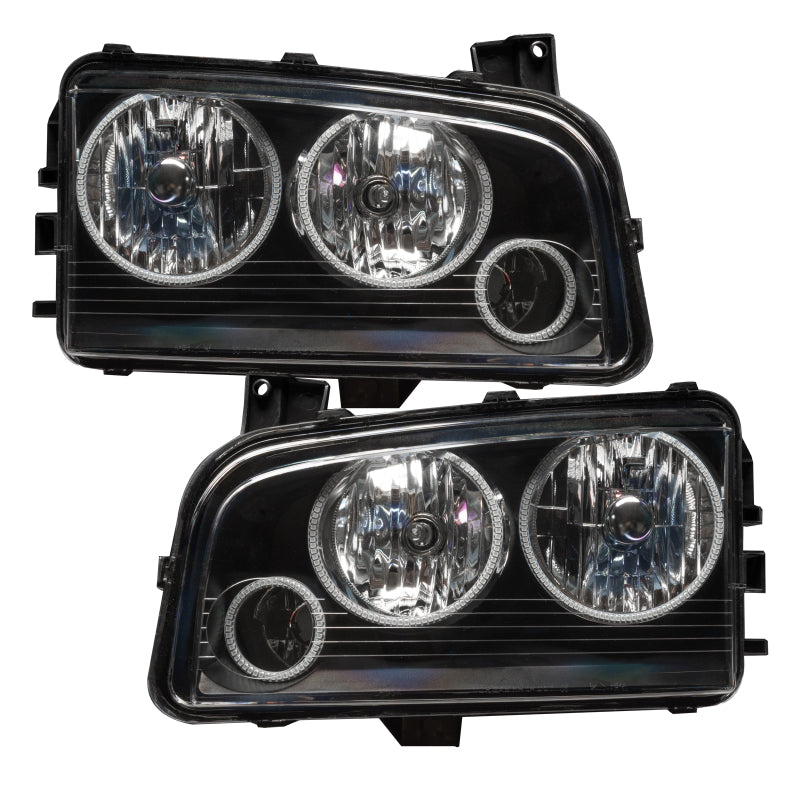 Oracle 05-10 Dodge Charger SMD HL (Non-HID) - Triple Halo - ColorSHIFT Headlights ORACLE Lighting