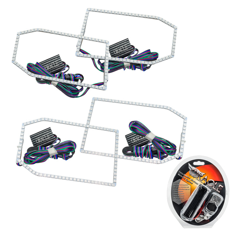 Oracle Chevrolet Silverado 14-15 Halo Kit Non-Projector Style - ColorSHIFT Headlights ORACLE Lighting