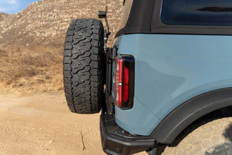 DV8 Offroad 21-24 Ford Bronco Tire Carrier Chase Racks DV8 Offroad