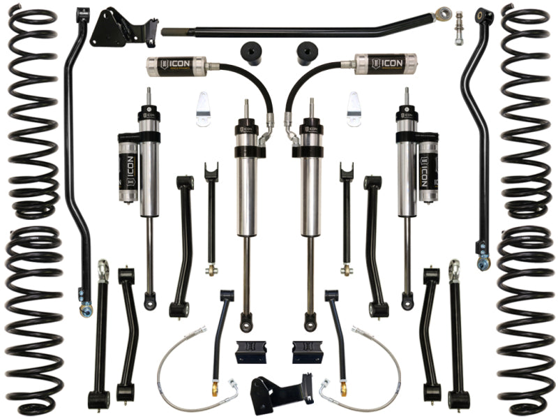 ICON 07-18 Jeep Wrangler JK 4.5in Stage 3 Suspension System Shocks and Struts ICON