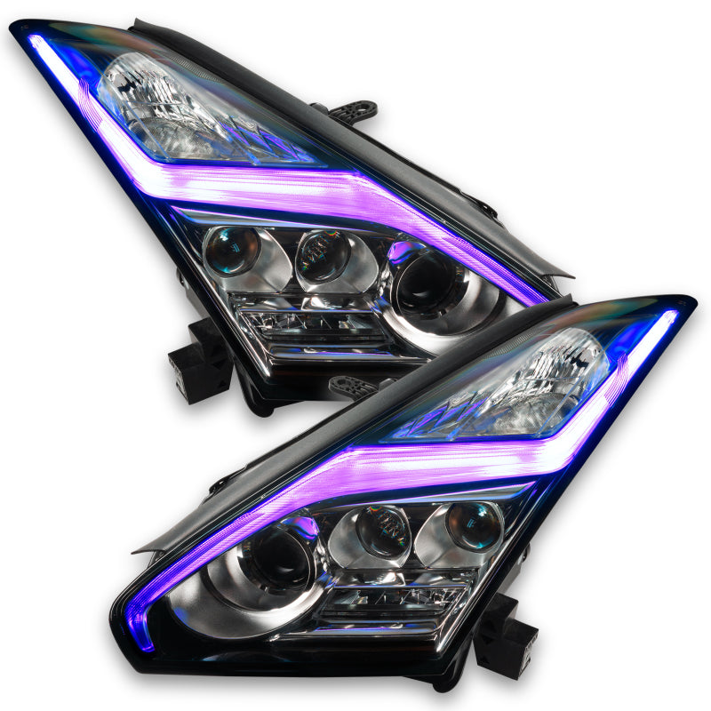 Oracle 15-21 Nissan GT-R Lightning Bolt Headlight DRL RGB+W w/ Simple Controller Headlights ORACLE Lighting
