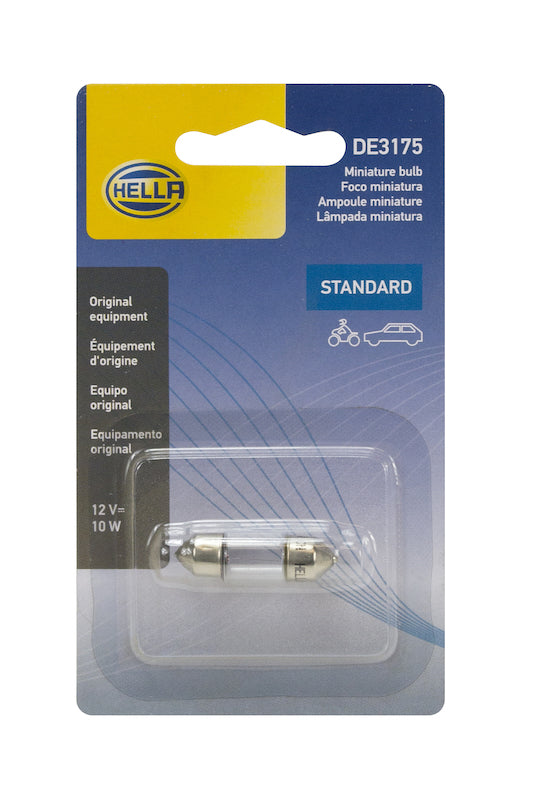 Hella Bulb 3175 12V 10W Sv858 T325 10X31 Sb Bulbs Hella