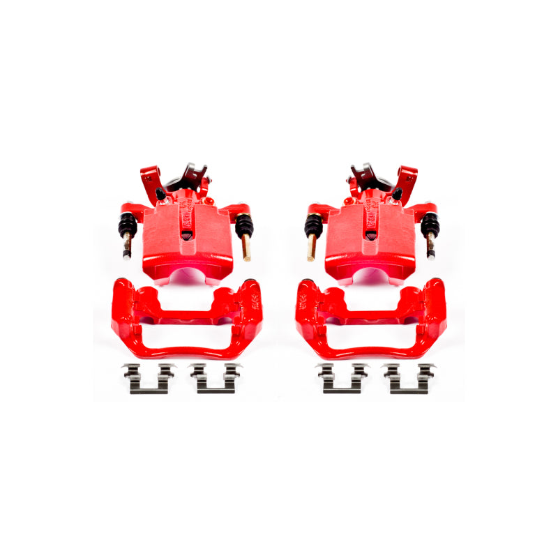 Power Stop 05-08 Chevrolet Cobalt Rear Red Calipers w/Brackets - Pair Brake Calipers - Perf PowerStop