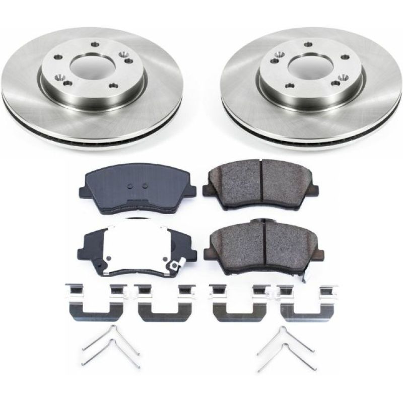 Power Stop 17-19 Hyundai Elantra Front Autospecialty Brake Kit Brake Kits - OE PowerStop