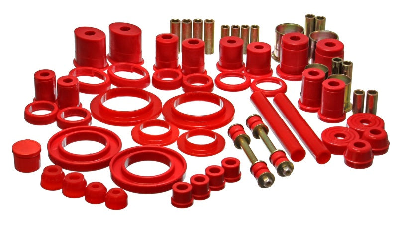 Energy Suspension 99-04 Ford Mustang Red Hyper-flex Master Bushing Set Bushing Kits Energy Suspension