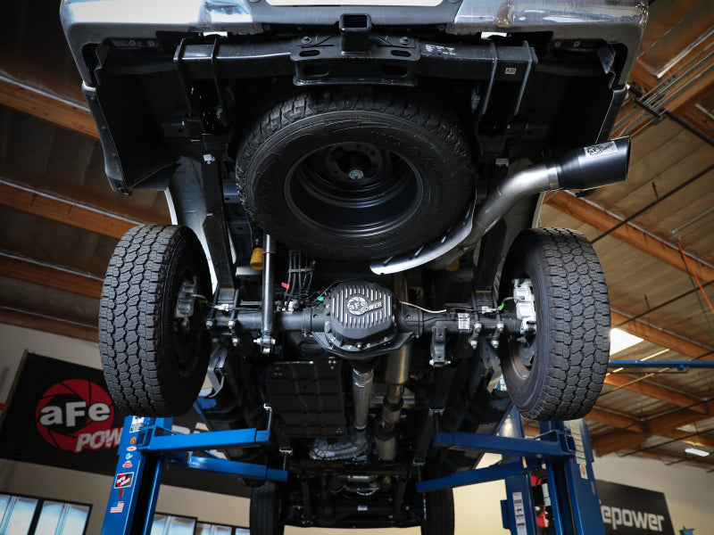 aFe Apollo GT Series 3-1/2in 409 SS Axle-Back Exhaust 17-20 Ford F-250/F-350 6.2/7.3L w/ Black Tips Axle Back aFe