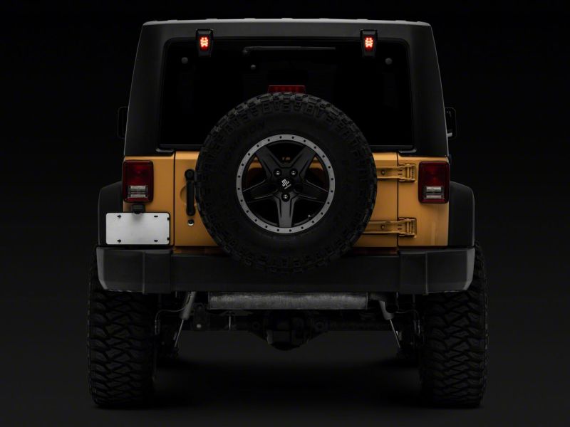 Raxiom 07-18 Jeep Wrangler JK w/ Hard Top Axial Series Rear Window Glass Hinge LED Lights Light Bars & Cubes Raxiom