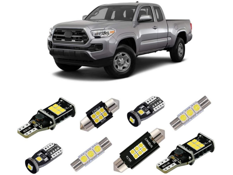 Cali Raised 2016-2023 Toyota Tacoma 9-Piece Interior Led Light Kit Light Bars & Cubes Cali Raised LED