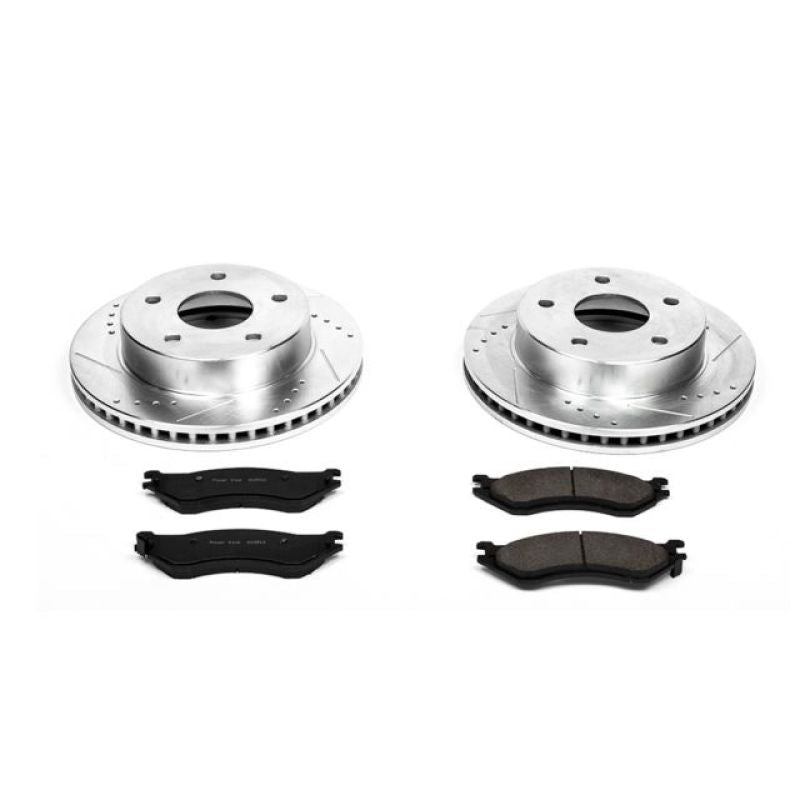Power Stop 00-01 Dodge Ram 1500 Front Z23 Evolution Sport Brake Kit Brake Kits - Performance D&S PowerStop