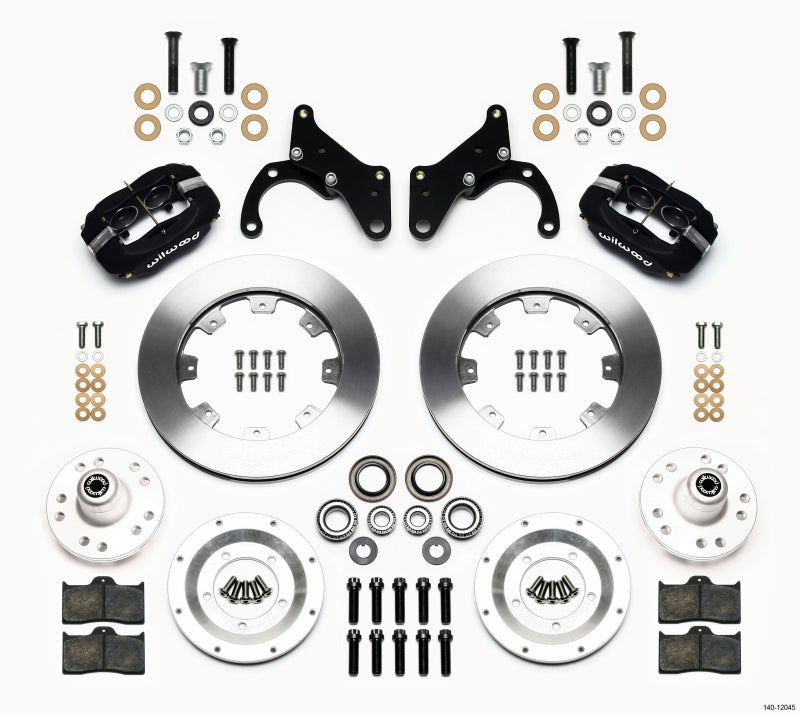 Wilwood Forged Dynalite Front Kit 12.19in 69-70 Impala Drum/Disc 69-82 Vette Big Brake Kits Wilwood