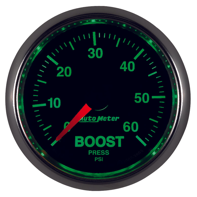 Autometer GS 52mm 0-60 psi Mechanical Boost Gauge Gauges AutoMeter