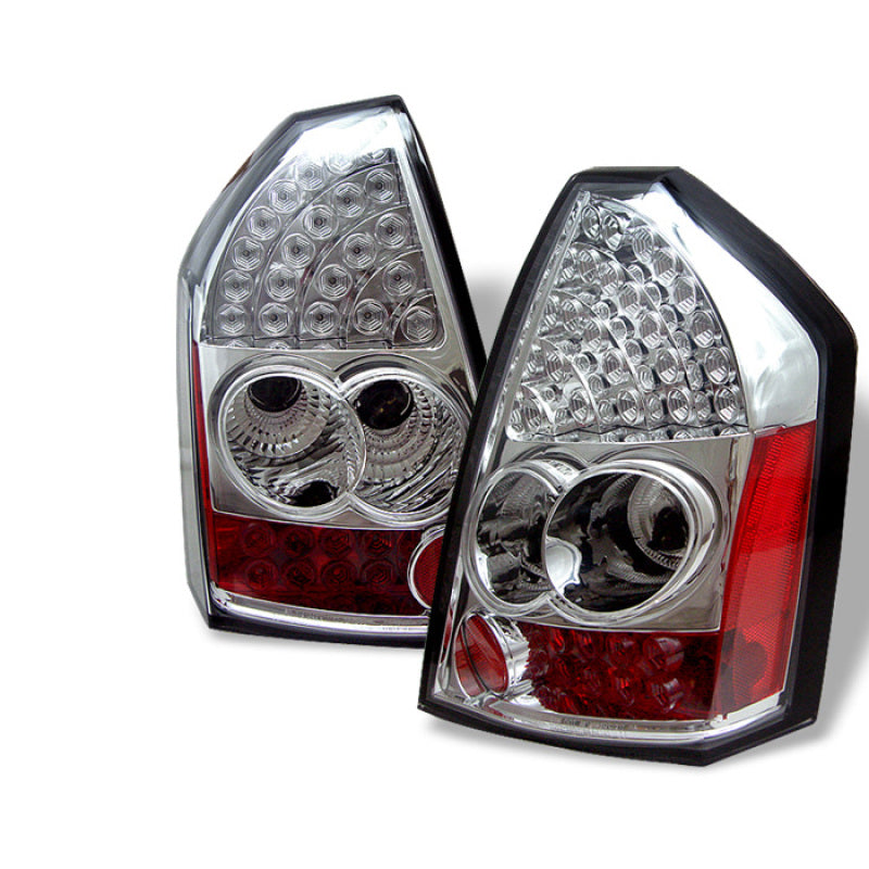 Spyder Chrysler 300 05-07 LED Tail Lights Chrome ALT-YD-CHR305-LED-C Tail Lights SPYDER
