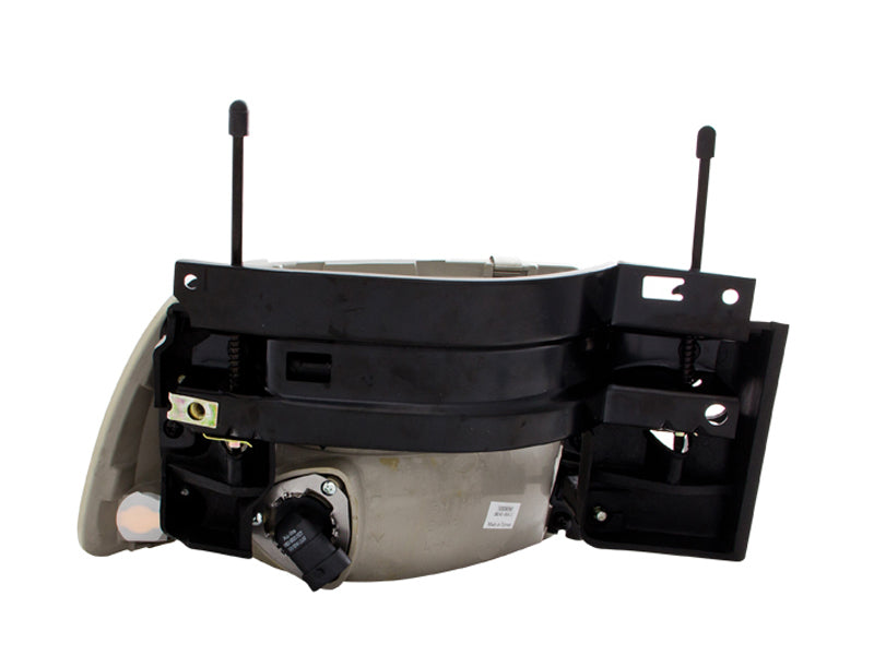 ANZO 1995-1997 Chevrolet Blazer Crystal Headlights Chrome 1pc Headlights ANZO