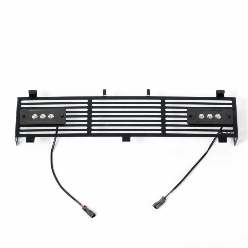 Putco 11-16 Ford SuperDuty - SS Black Bar Design w/ Qty 2 - 6in Light bars Bumper Grille Inserts Grilles Putco