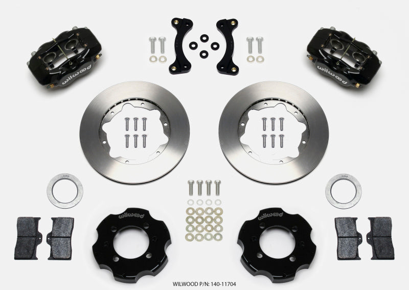 Wilwood Forged Dynalite Front Hat Kit 11.00in 95-05 Miata Big Brake Kits Wilwood