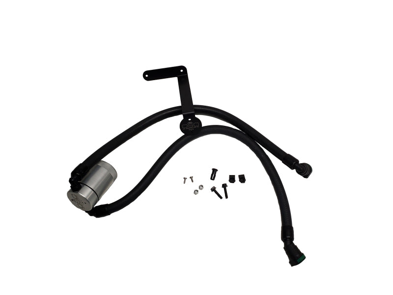 J&amp;L 2011-2025 Ford F-150 2.7L/3.5L/5.0L Passenger Side Oil Separator 3.0 - Clear Anodized Oil Separators J&L