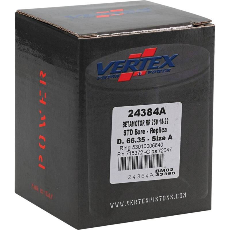 Vertex Piston 18-24 Beta RR 2T 250 250cc Cast Replica Piston Kit Piston Sets - Powersports Vertex Pistons