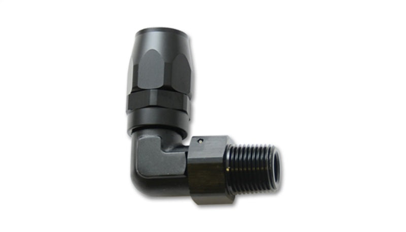Vibrant Male NPT 90 Degree Hose End Fitting -6AN - 3/8 NPT Fittings Vibrant
