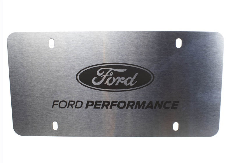 Ford Racing Stainless Steel Marque Plate License Plates Ford Racing