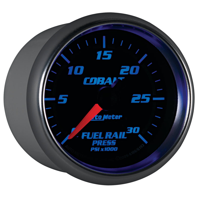 Autometer Cobalt 52mm 0-30,000 PSI F/S Electronic Diesel Fuel Rail Pressure Gauge (Cummins 5.9L) Gauges AutoMeter