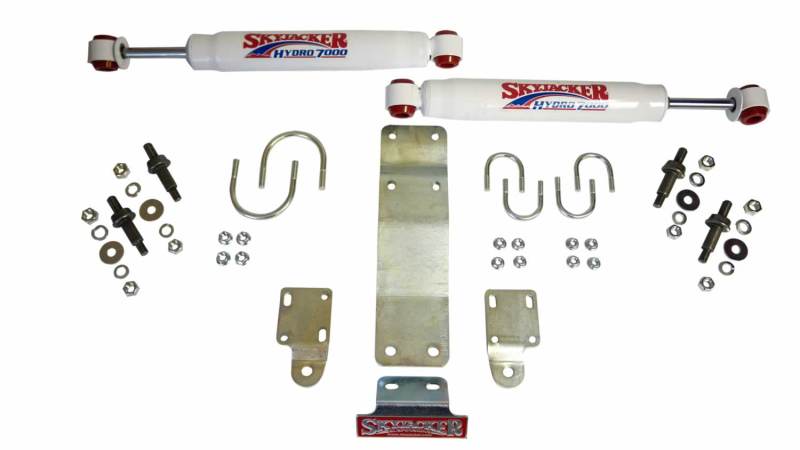 Skyjacker 2007-2017 Jeep Wrangler (JK) (Use w/ OEM Tie Rods) Dual Steering Damper Kit w/ Hydro 7000 Steering Dampers Skyjacker