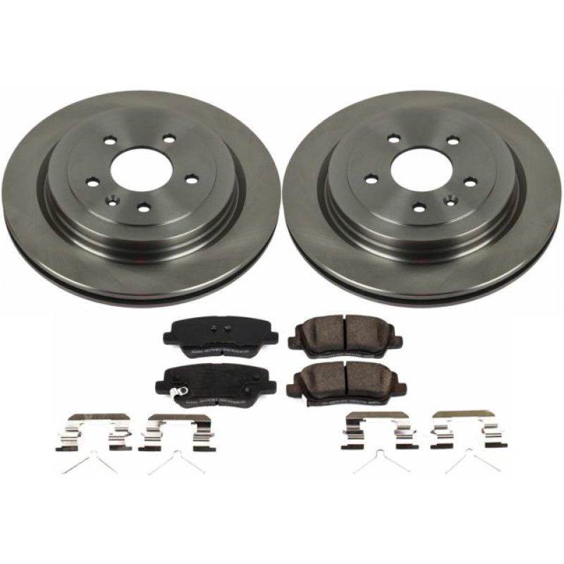 Power Stop 16-18 Cadillac ATS Rear Autospecialty Brake Kit Brake Kits - OE PowerStop