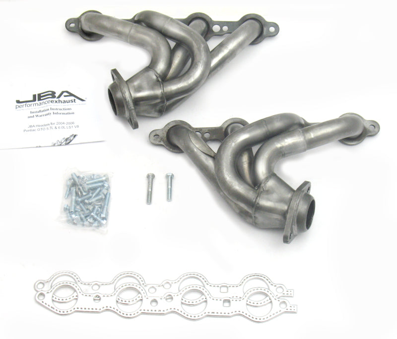 JBA 04-06 Pontiac GTO 5.7/6.0L LS 1-5/8in Primary Raw 409SS Cat4Ward Header Headers & Manifolds JBA