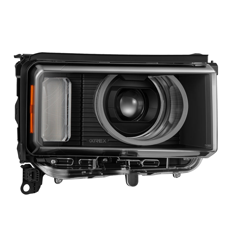 AlphaRex 24-26 Toyota LC Heritage LUXX LED Proj Headlight Blk w/Activ Light/Seq Signal/Switchback Headlights AlphaRex