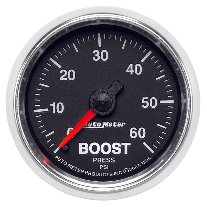 Autometer GS 52mm 0-60 psi Mechanical Boost Gauge Gauges AutoMeter