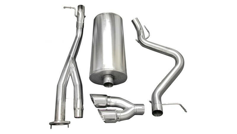 Corsa 2003-2007 Chevrolet Silverado Short Bed SS 6.0L V8 Polished Sport Cat-Back Exhaust Catback CORSA Performance