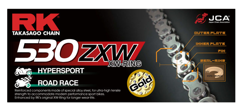 RK Chain GB530ZXW-150L XW-Ring - Gold Chains RK Chain