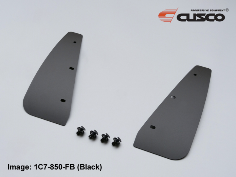 Cusco 2022+ Toyota GR Yaris EVA Bolt On Front Mud Flaps - Black Mud Flaps Cusco