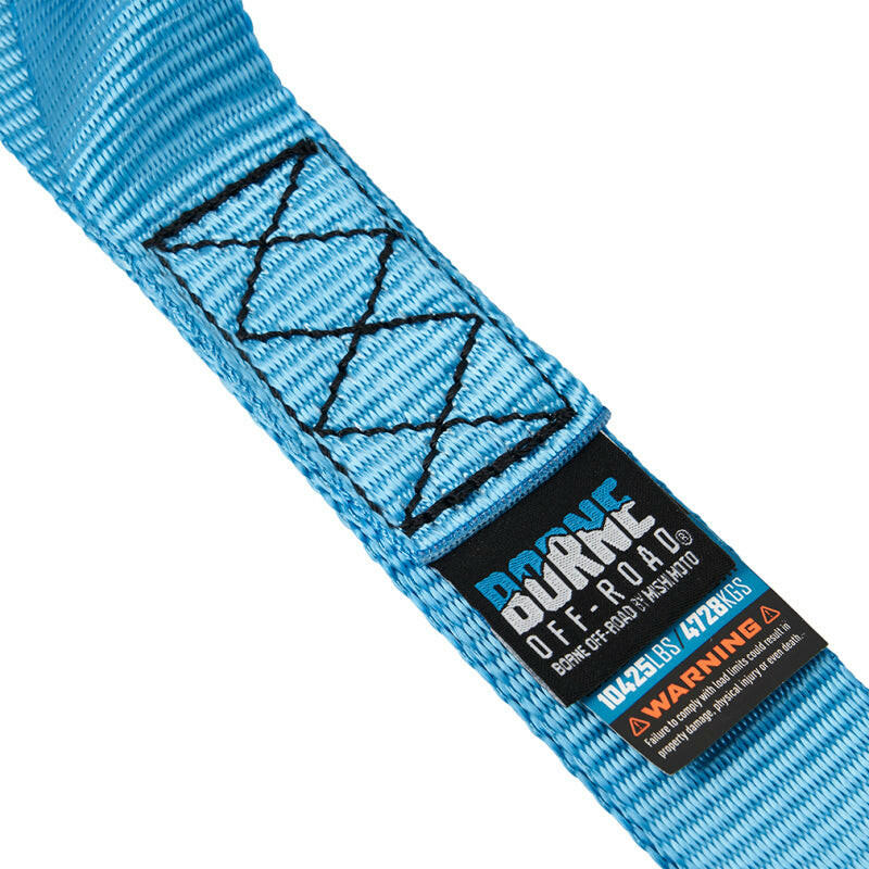 Borne Off-Road Soft Loop Tie-Down Straps (4-Pack) Blue Cargo Tie-Downs Borne Off-Road