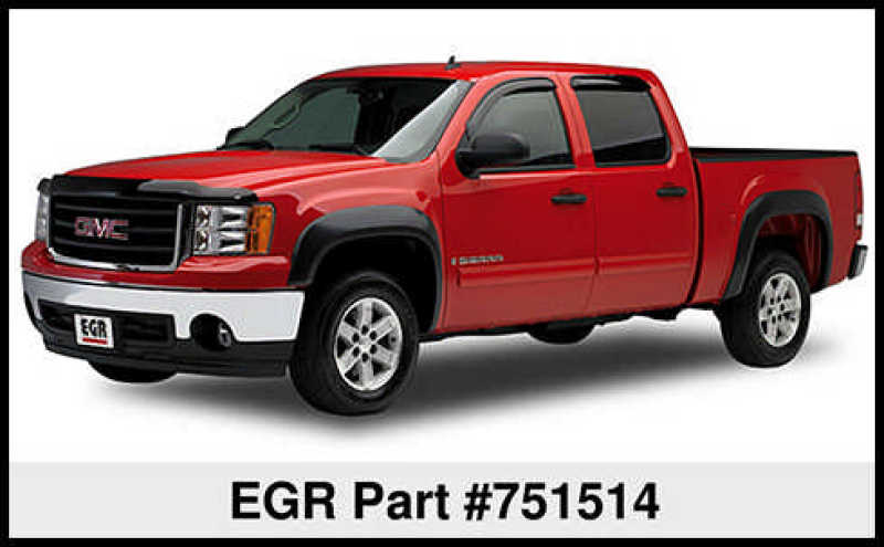 EGR 07-13 GMC Sierra LD 6-8ft Bed Rugged Look Fender Flares - Set (751514) Fender Flares EGR
