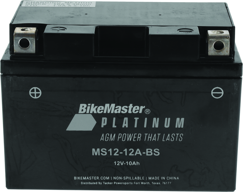 BikeMaster AGM Battery - MS12-12A-BS Batteries BikeMaster