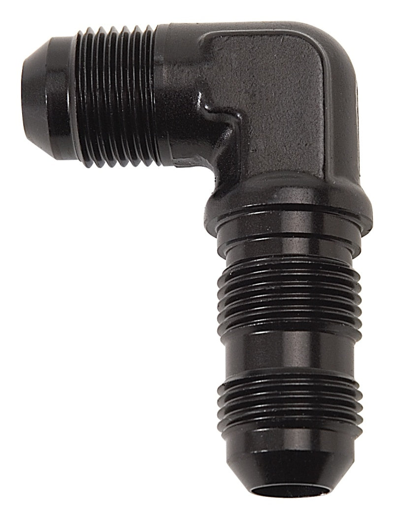 Russell Performance -8 AN 90 Degree Flare Bulkhead (Black) Fittings Russell