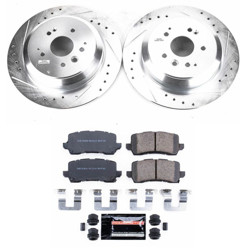 Power Stop 17-19 Acura MDX Rear Z23 Evolution Sport Brake Kit Brake Kits - Performance D&S PowerStop