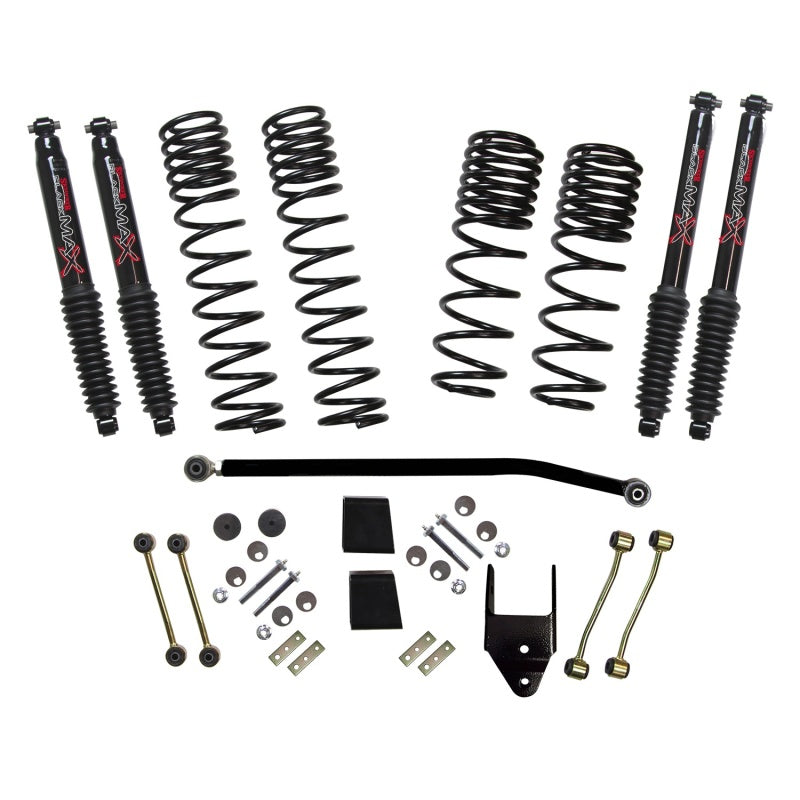 Skyjacker 2020 Jeep JL 4WD Rub Diesel 3.5-4in Dual Rate Long Trvl Sus Lift Kit w/Blk Max Shocks Lift Kits Skyjacker