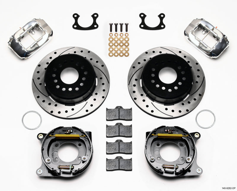 Wilwood Forged Dynalite P/S Park Brake Kit Drill-Polish Small Ford 2.50in Offset Big Brake Kits Wilwood