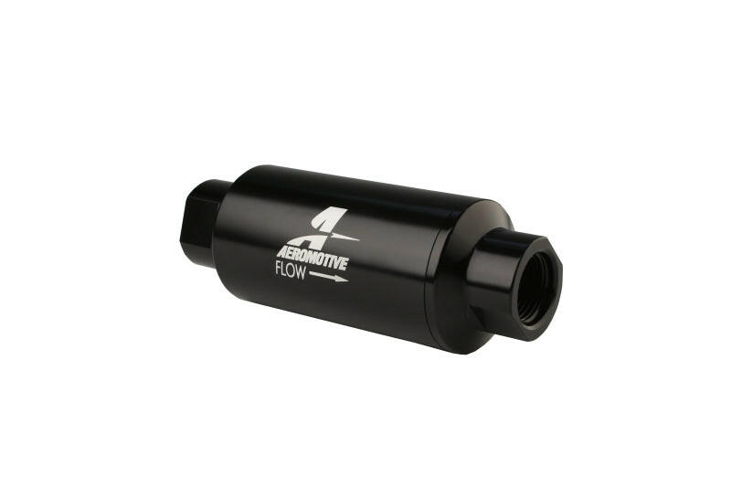 Aeromotive In-Line Filter - AN-10 - Black - 10 Micron Fuel Filters Aeromotive