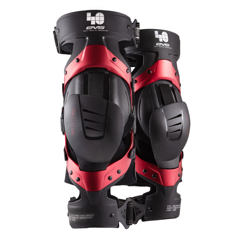 EVS Axis Sport Knee Brace 40th Anniversary Limited Edition Red Pair - Small Body Protection EVS