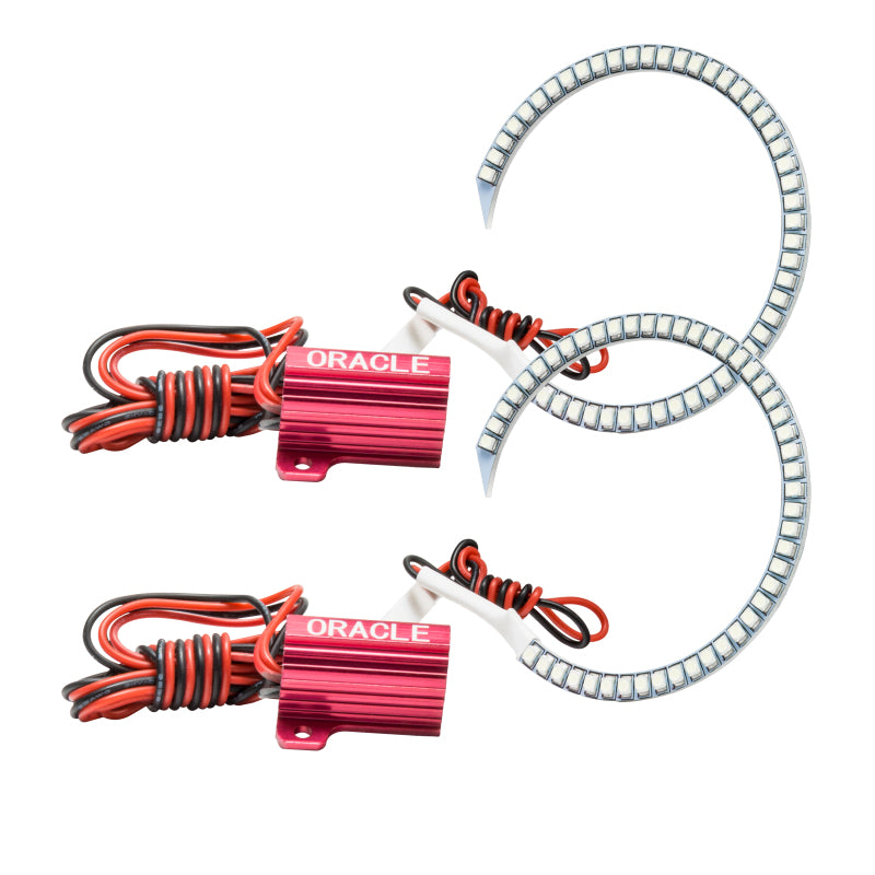 Oracle 18-21 Ford Mustang LED Headlight Halo Kit - Red Headlights ORACLE Lighting