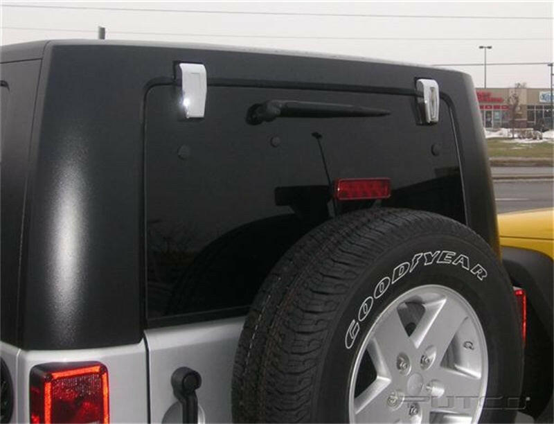 Putco 07-18 Jeep Wrangler - Rear Hinge Cover (Upper) Exterior Trim Putco