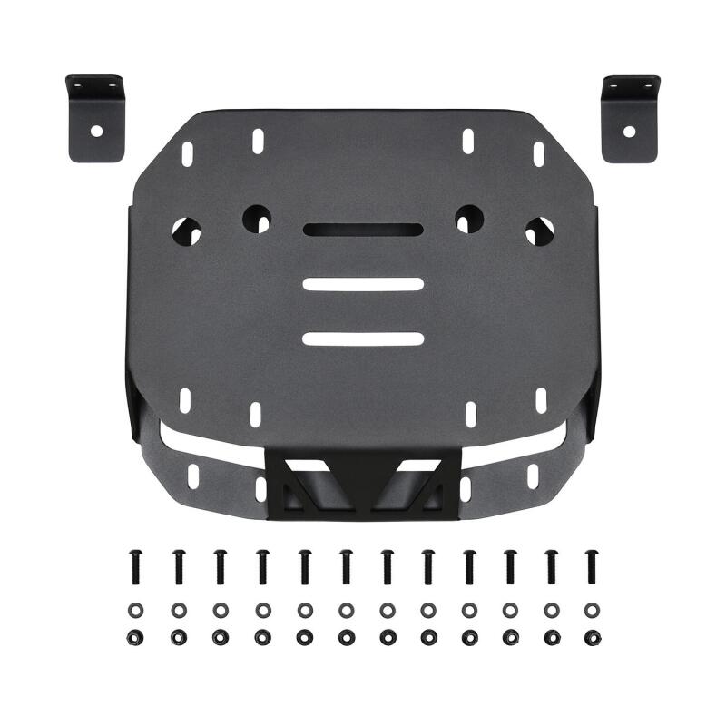 Westin 18-19 Jeep Wrangler JL WJ2 Spare Tire Relocator - Textured Black Bumpers - Steel Westin